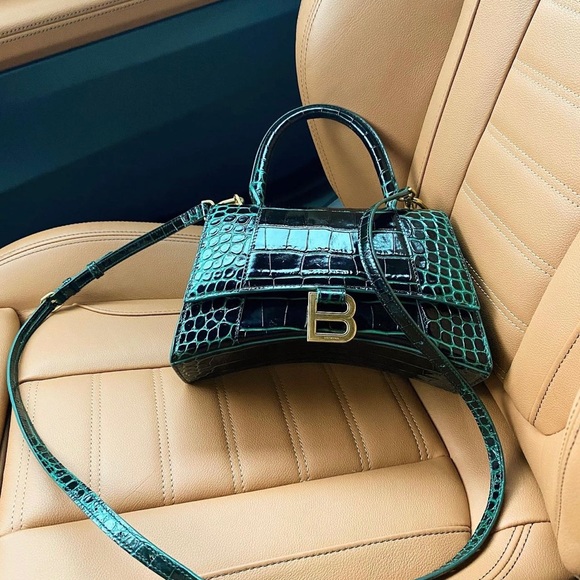 Green Balenciaga hourglass bag size S - Picture 4 of 5